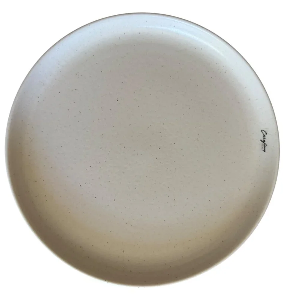 Casafina Ceramic Stoneware 10.5 Dinner Plate Pacifica Collection Vanilla Speckle - Picture 11 of 13